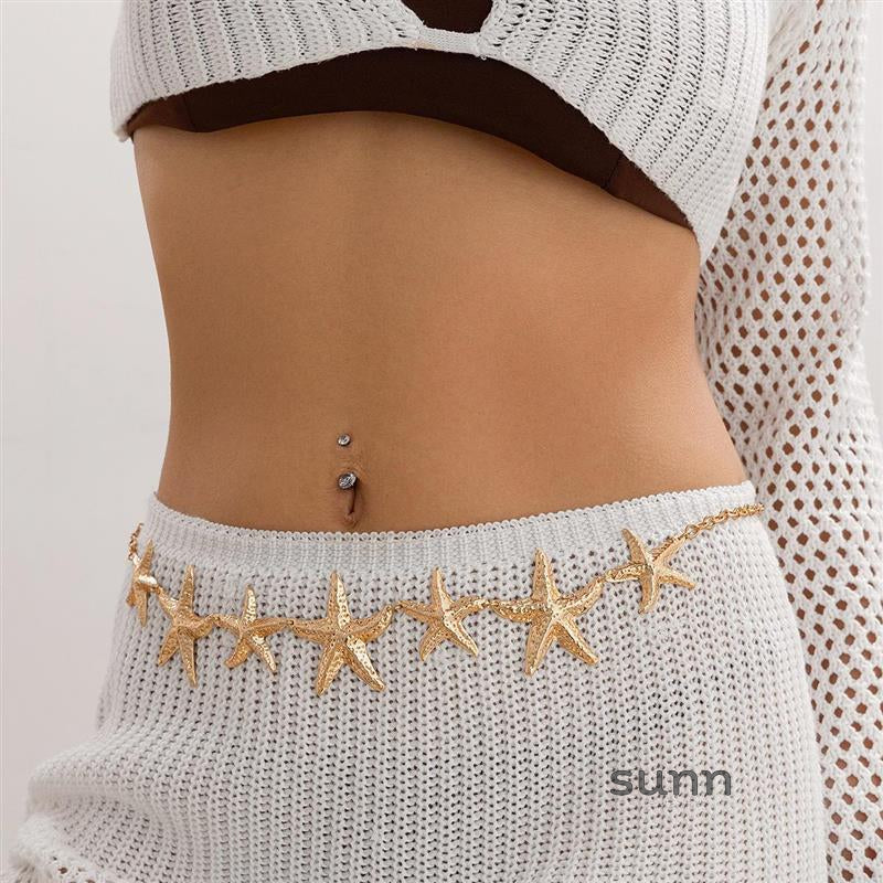 Anastazja Starfish Pearl Body Chain [5LUCEKBI]