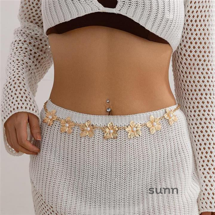 Anastazja Starfish Pearl Body Chain [U98XUGJZ]