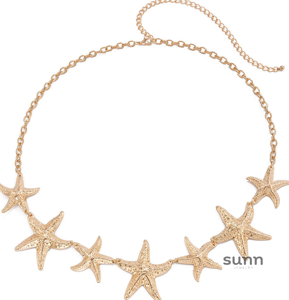 Anastazja Starfish Pearl Body Chain [C24AOARC]