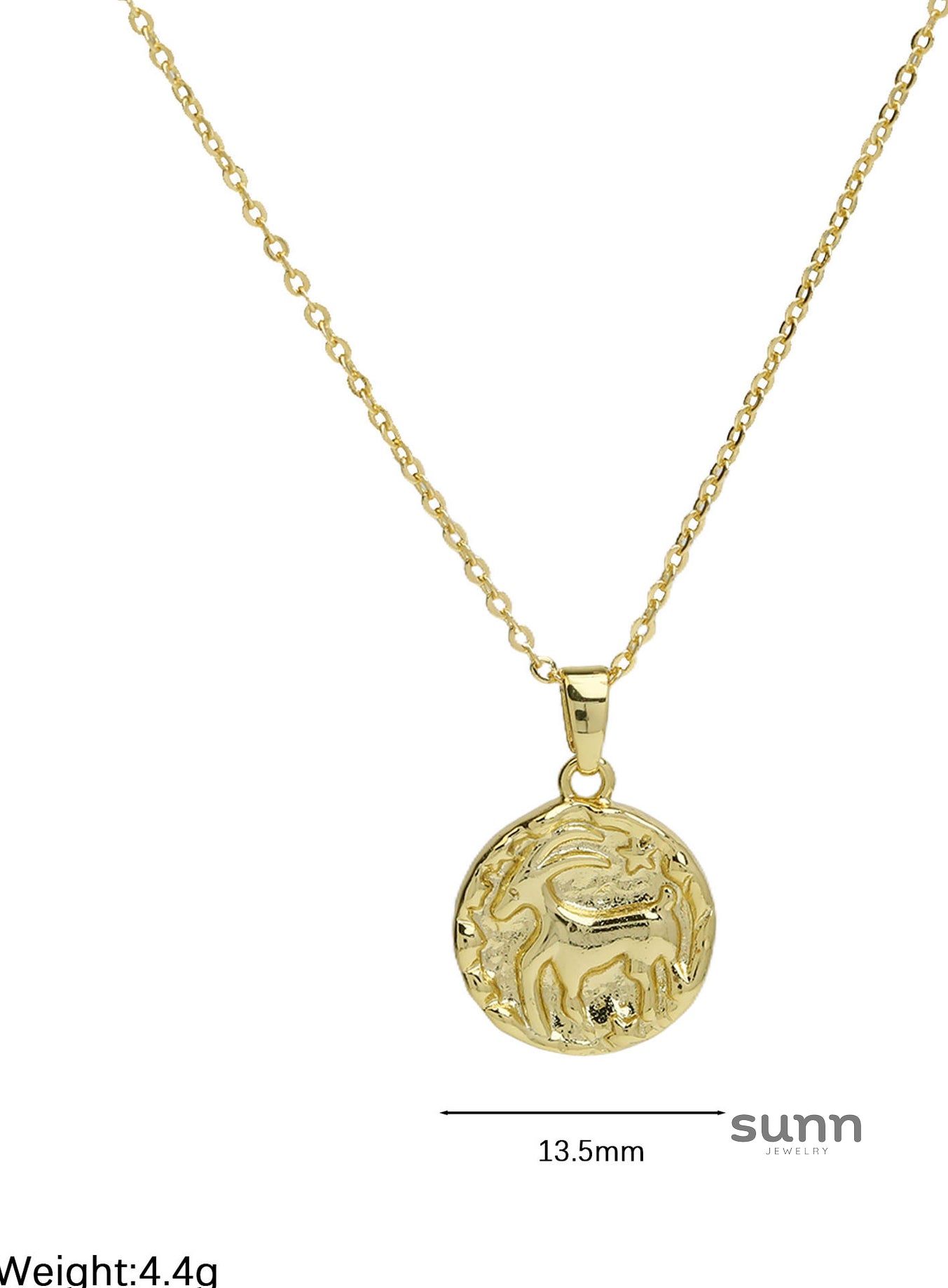 Anayah Zodiac Coin Necklace [WWUMBHMS]