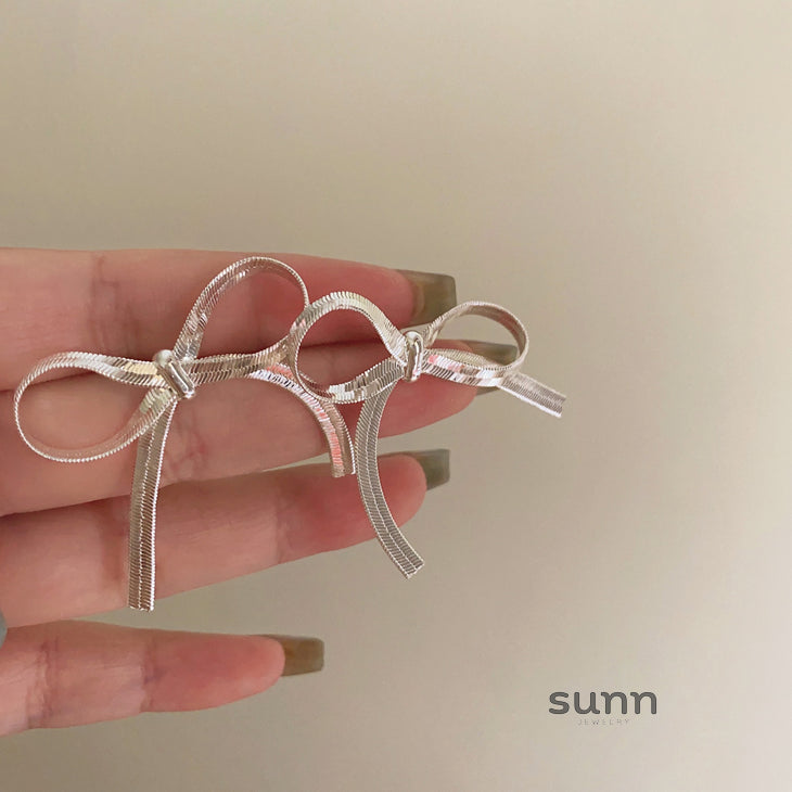 Anayla French Bow Dangle Earrings [OHSPIJ1A]
