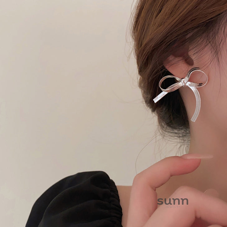 Anayla French Bow Dangle Earrings [S2SHAW7S]