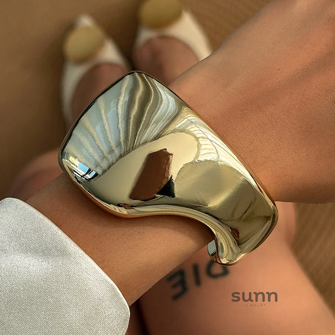 Anderson Irregular Wavy Cuff Bracelet