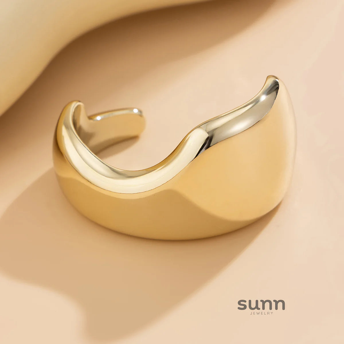 Anderson Irregular Wavy Cuff Bracelet