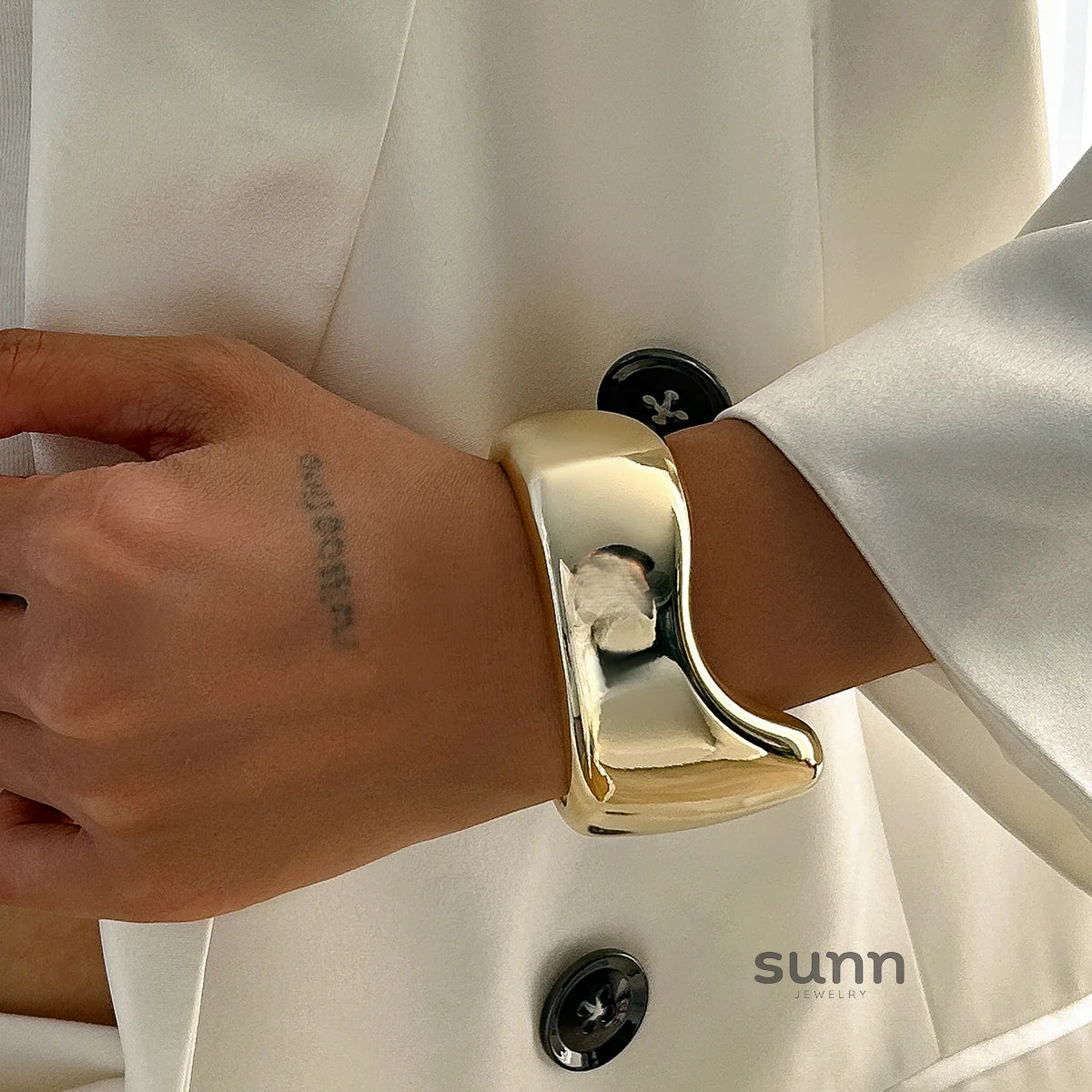 Anderson Irregular Wavy Cuff Bracelet