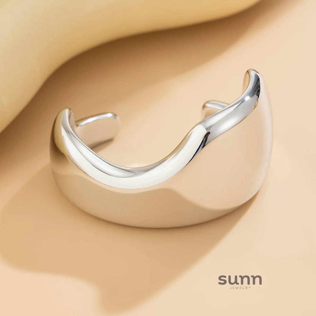Anderson Irregular Wavy Cuff Bracelet