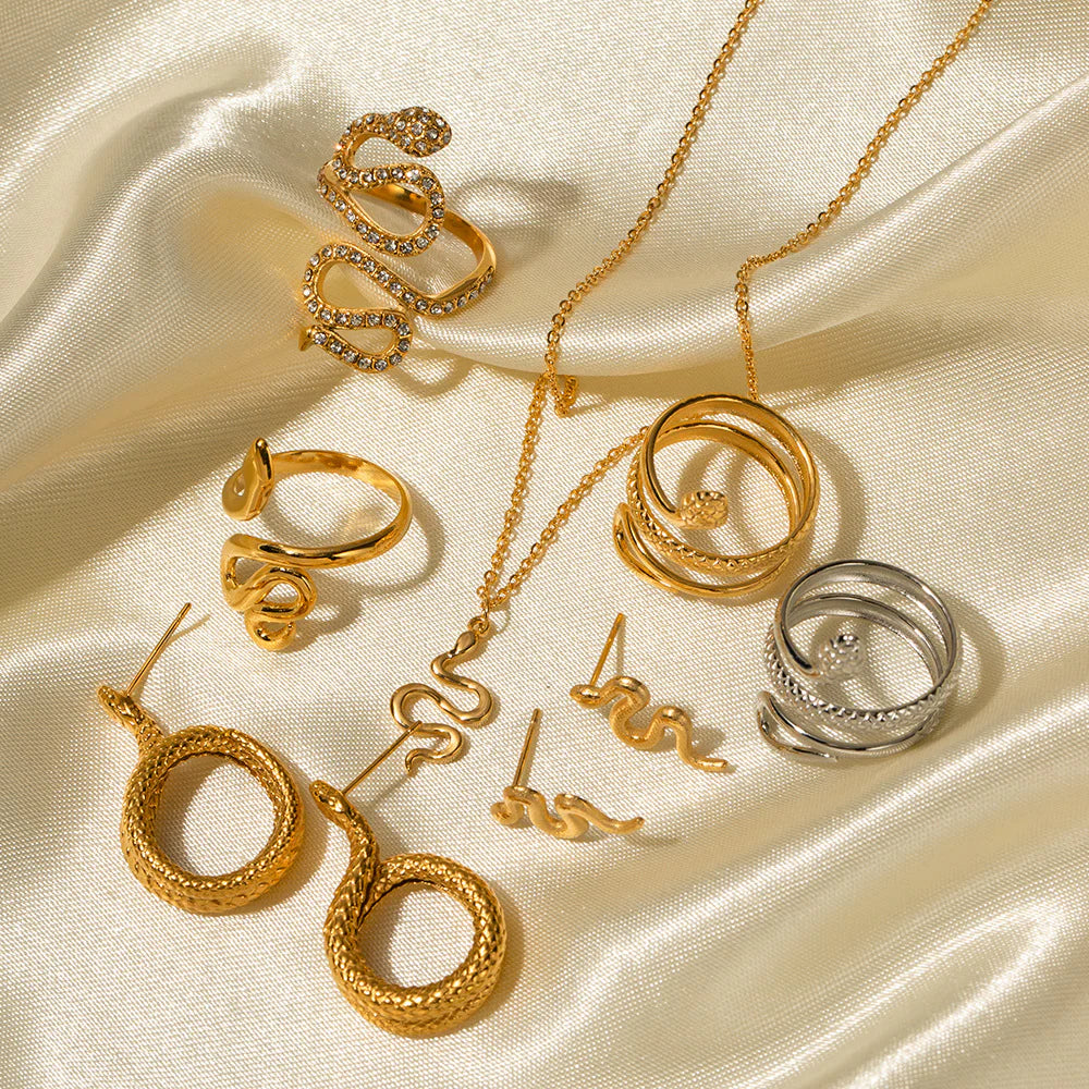 Anessa Snake Hoop Earrings