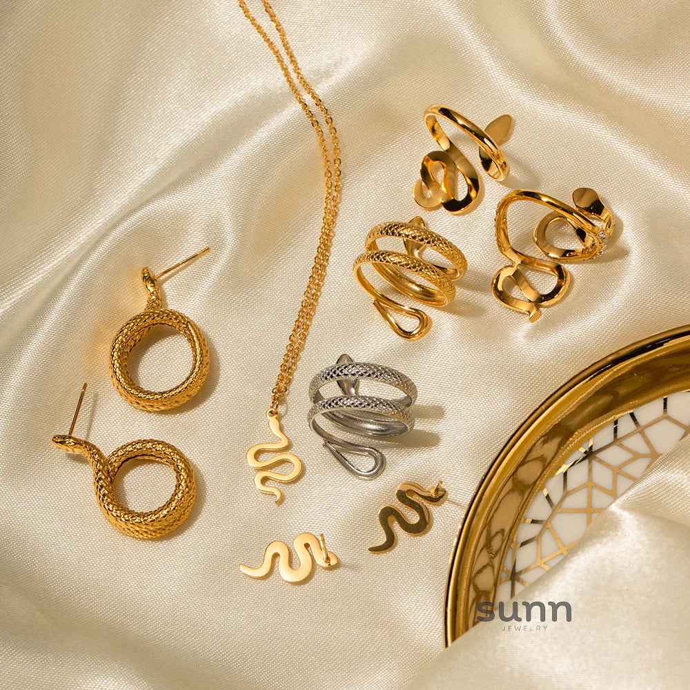 Anessa Snake Hoop Earrings
