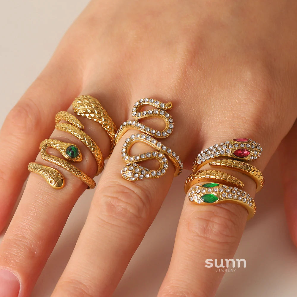Anessa Snake Hoop Earrings