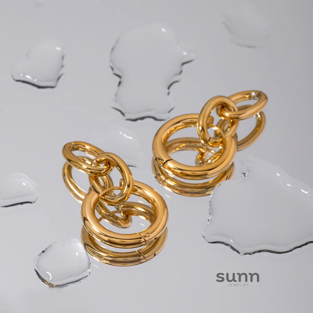 Anevay Chunky Link Drop Earrings