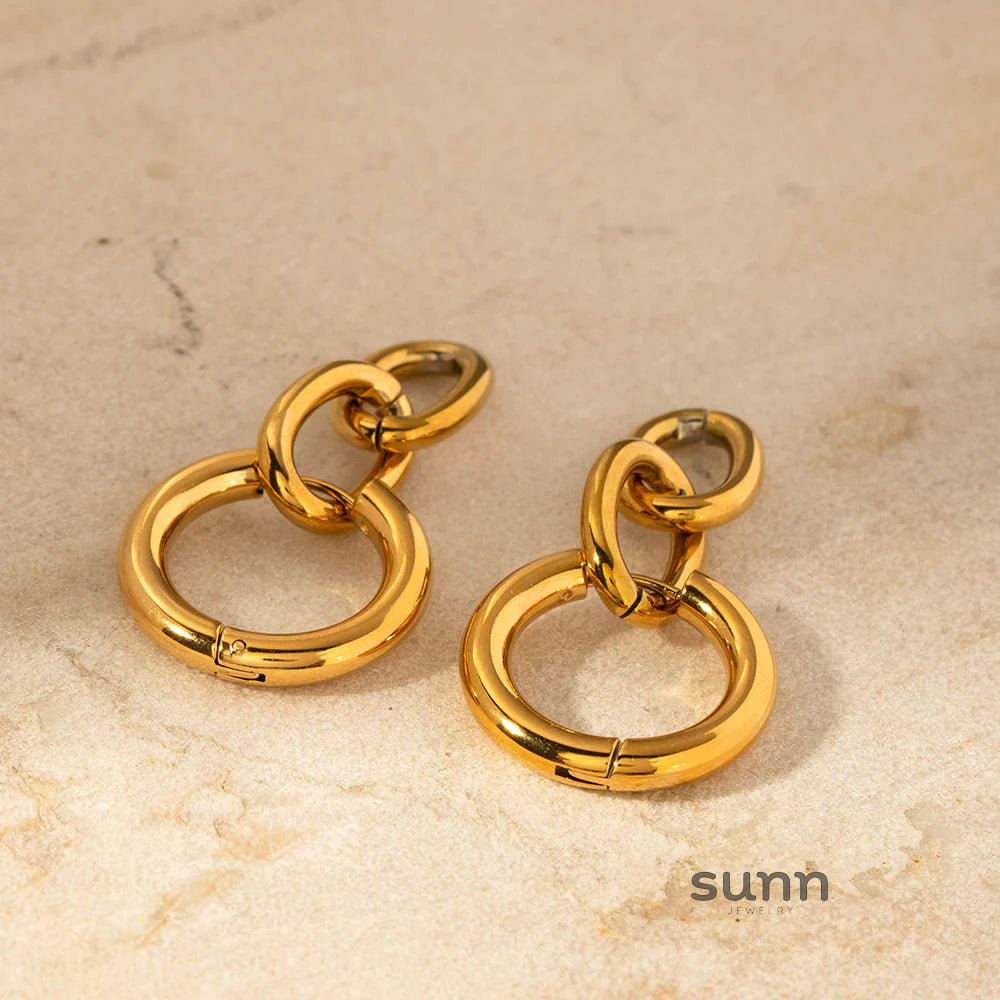 Anevay Chunky Link Drop Earrings