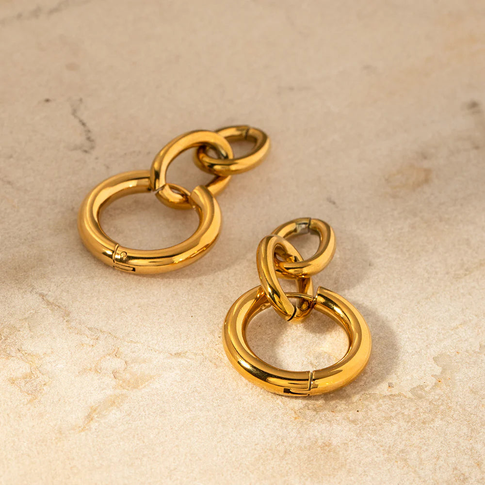 Anevay Chunky Link Drop Earrings