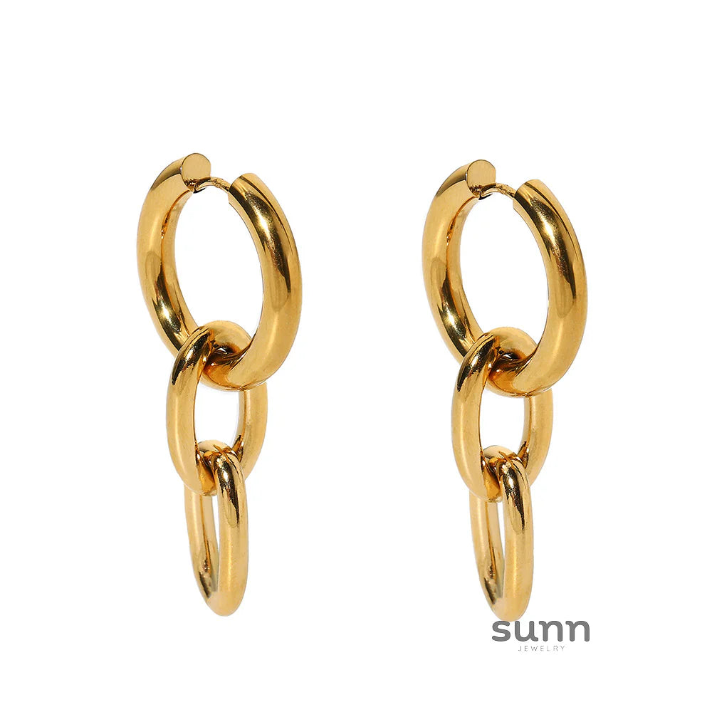 Anevay Chunky Link Drop Earrings