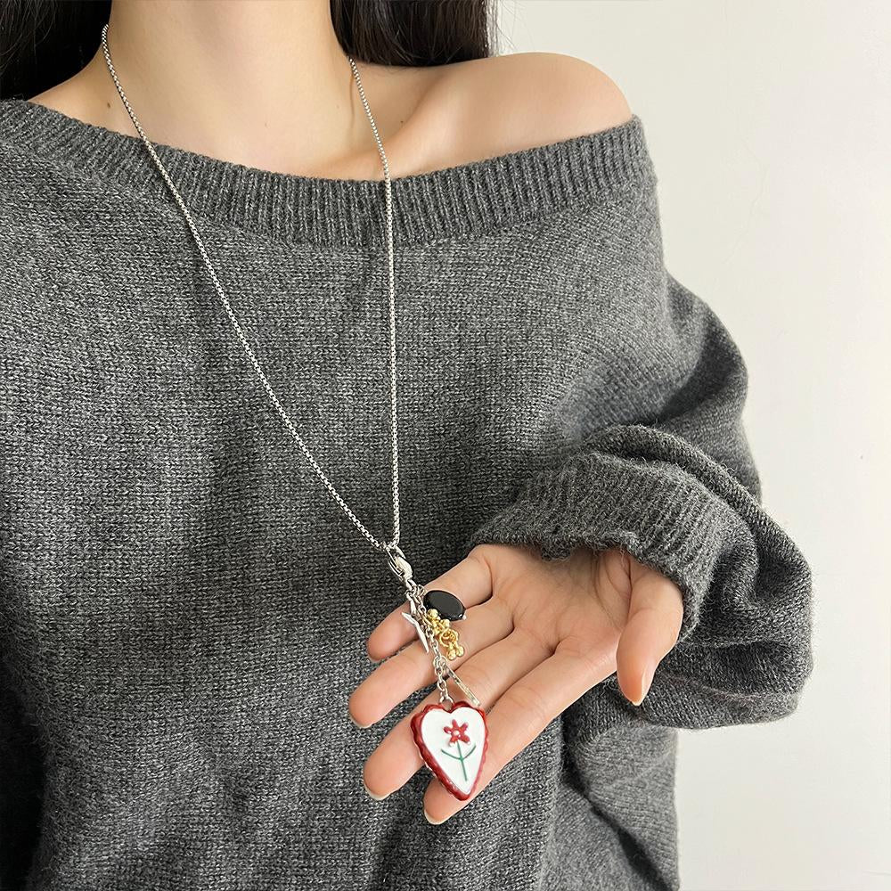 Angel Blossom Pendant Necklace [N4FJGQ56]