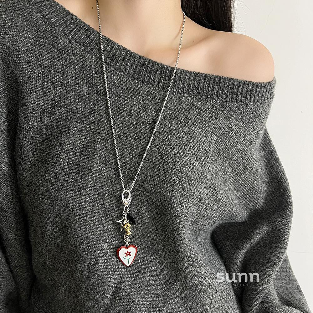 Angel Blossom Pendant Necklace [ZC4NF2YW]