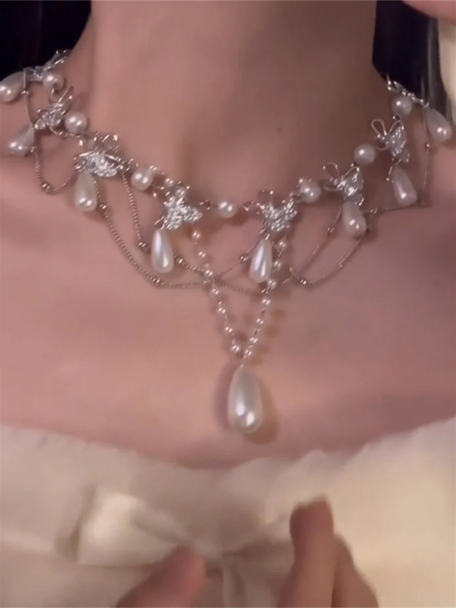 Angelica Layered Pearl Choker