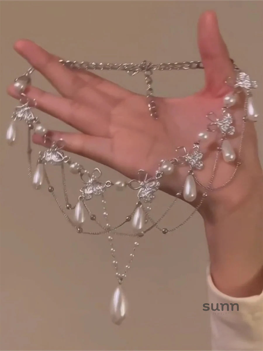 Angelica Layered Pearl Choker