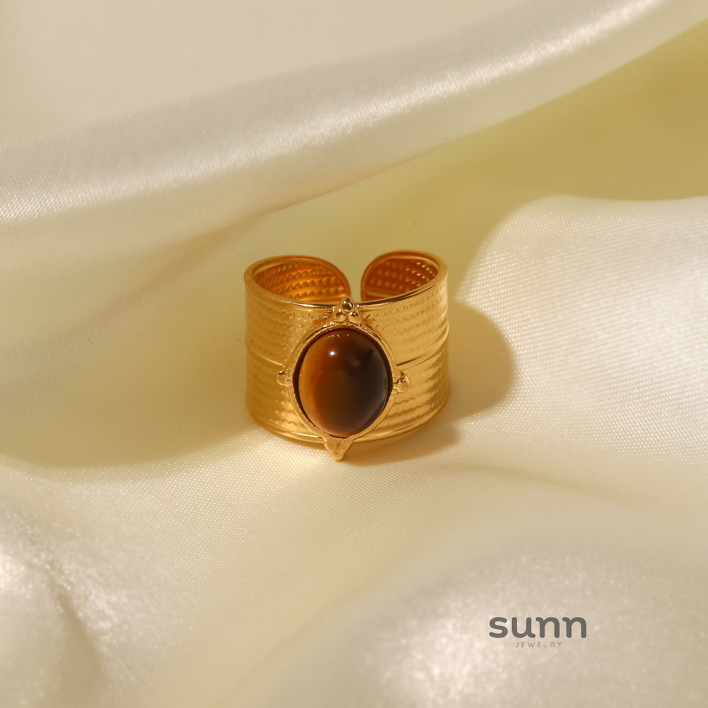 Angelique Adjustable Stone Ring [9X04QTZP]