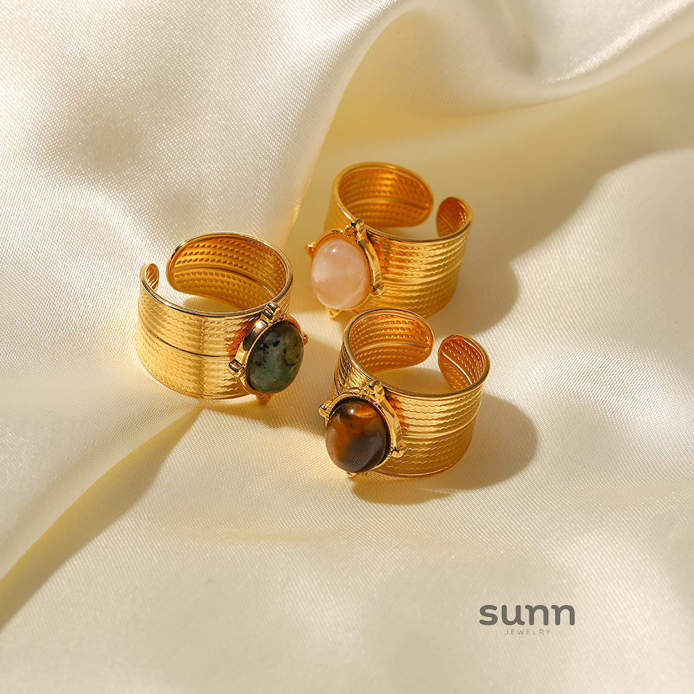 Angelique Adjustable Stone Ring [YYK6XRJH]