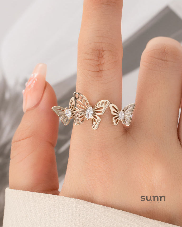 Angelique Butterfly Open Ring [REMUFZEA]