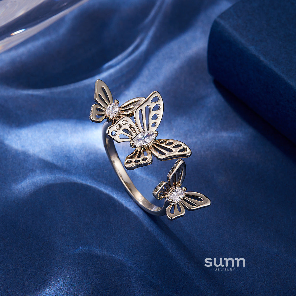 Angelique Butterfly Open Ring [0A1NIPTG]