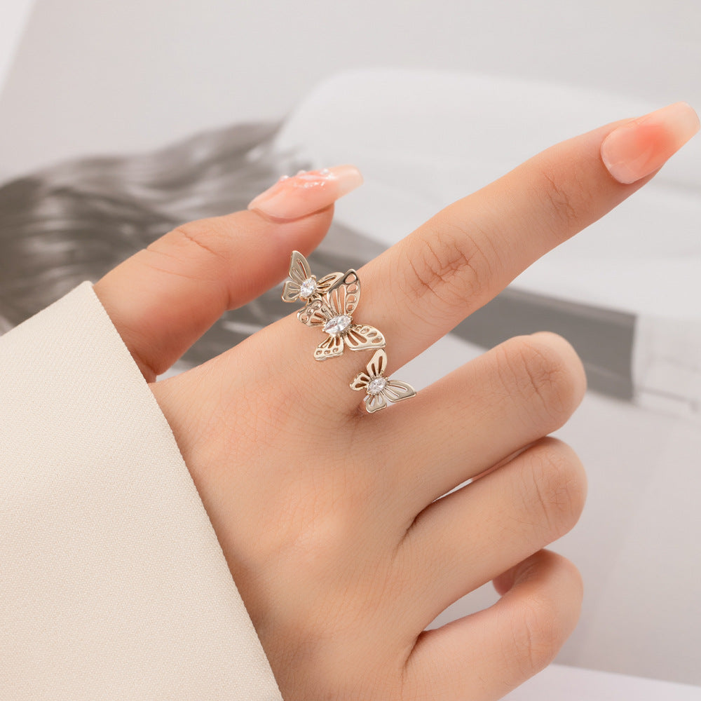 Angelique Butterfly Open Ring [0A1NIPTG]