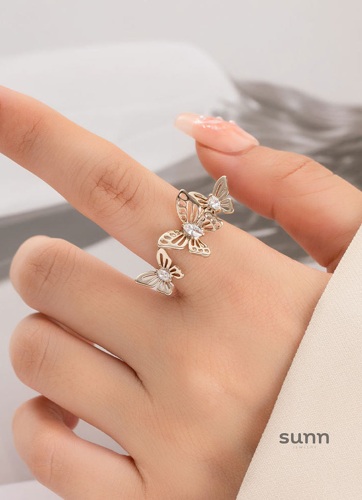 Angelique Butterfly Open Ring [KCH9J28J]