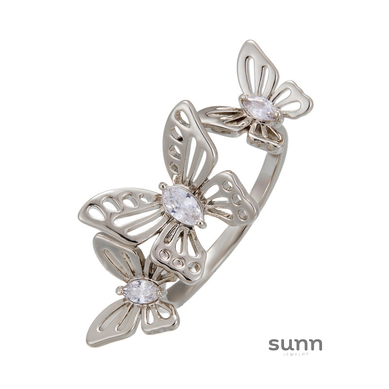 Angelique Butterfly Open Ring [MFZPAC6D]