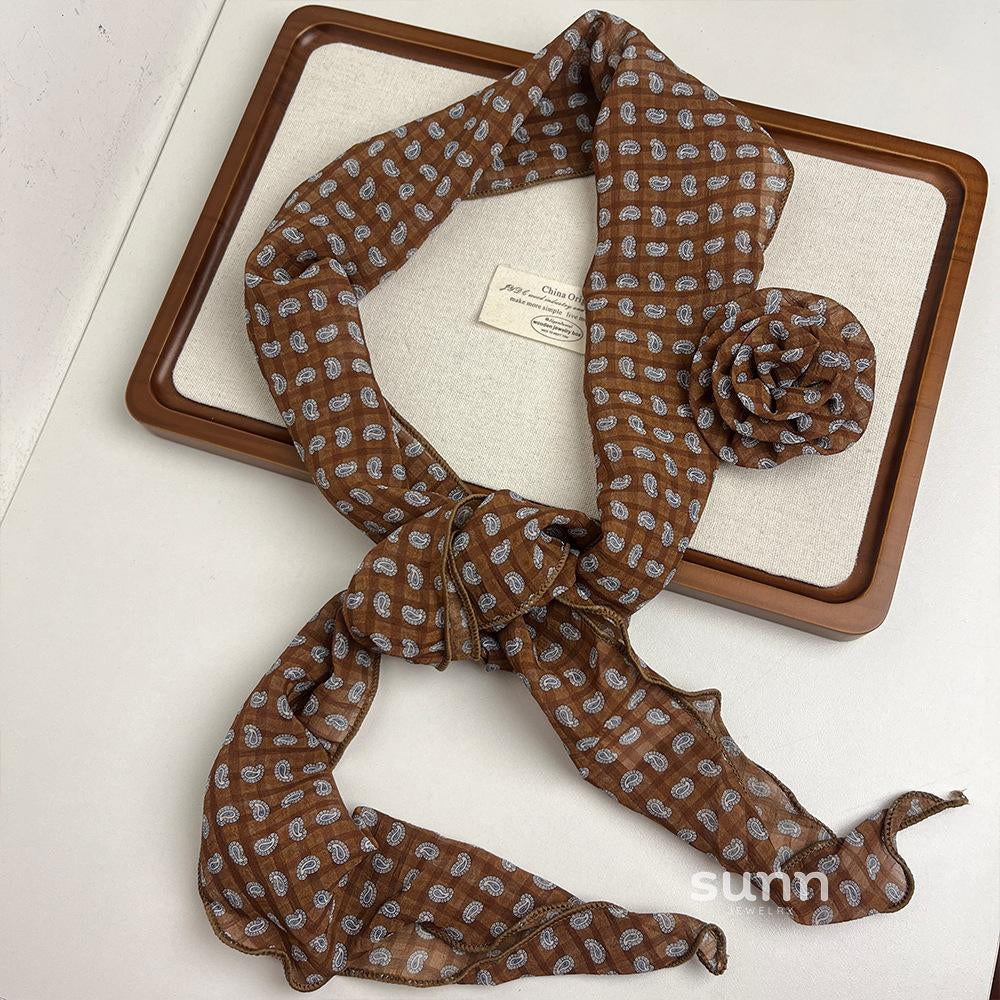 Ania Polka Dot Triangular Scarf [ZQLO830C]