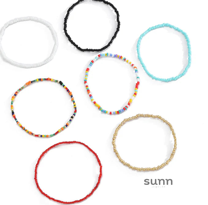 Aniah Rainbow Beaded Stack