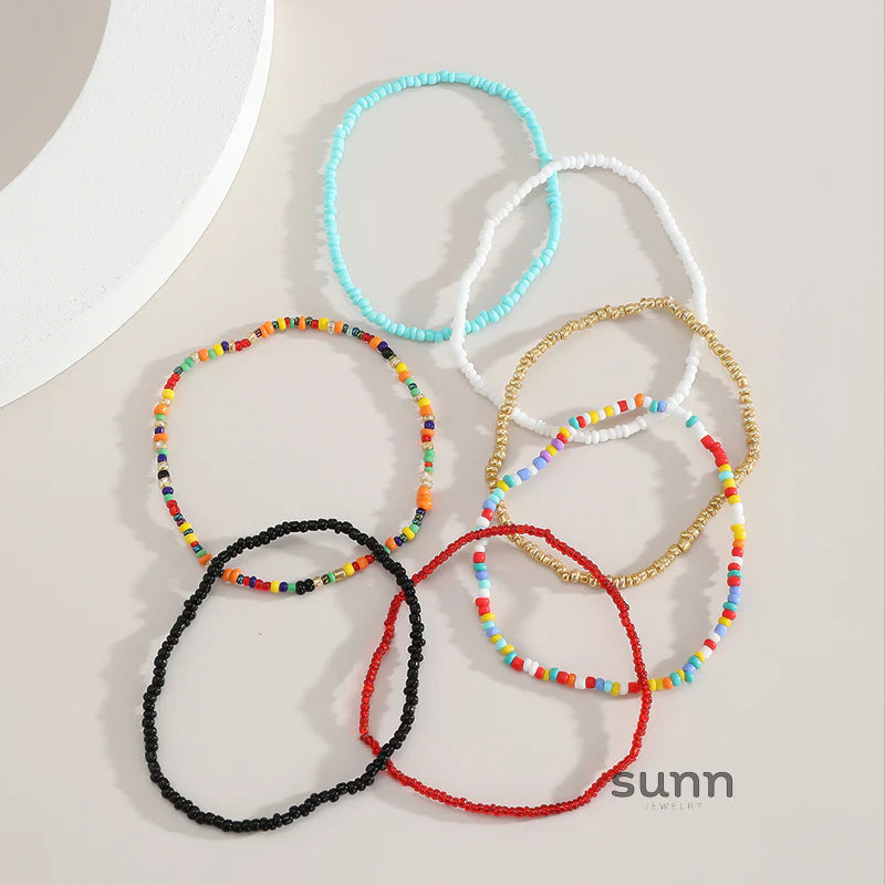 Aniah Rainbow Beaded Stack