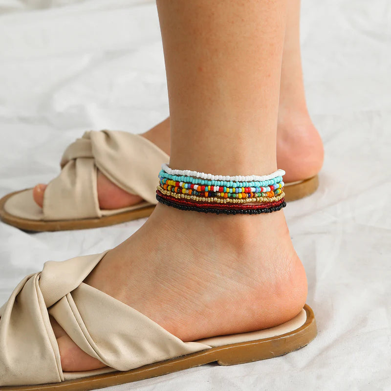 Aniah Rainbow Beaded Stack