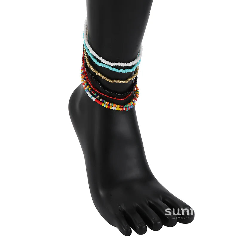 Aniah Rainbow Beaded Stack