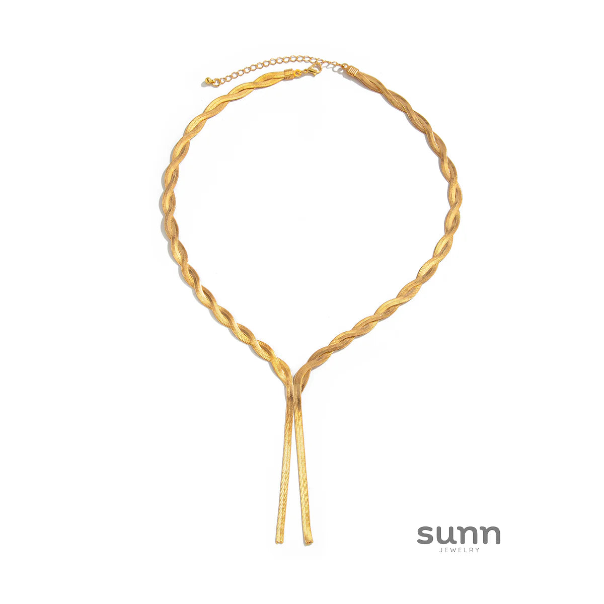 Anistyn Woven Snake Chain Necklace