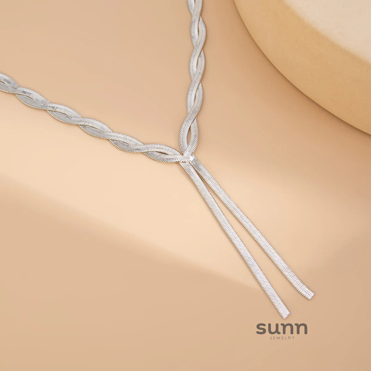 Anistyn Woven Snake Chain Necklace