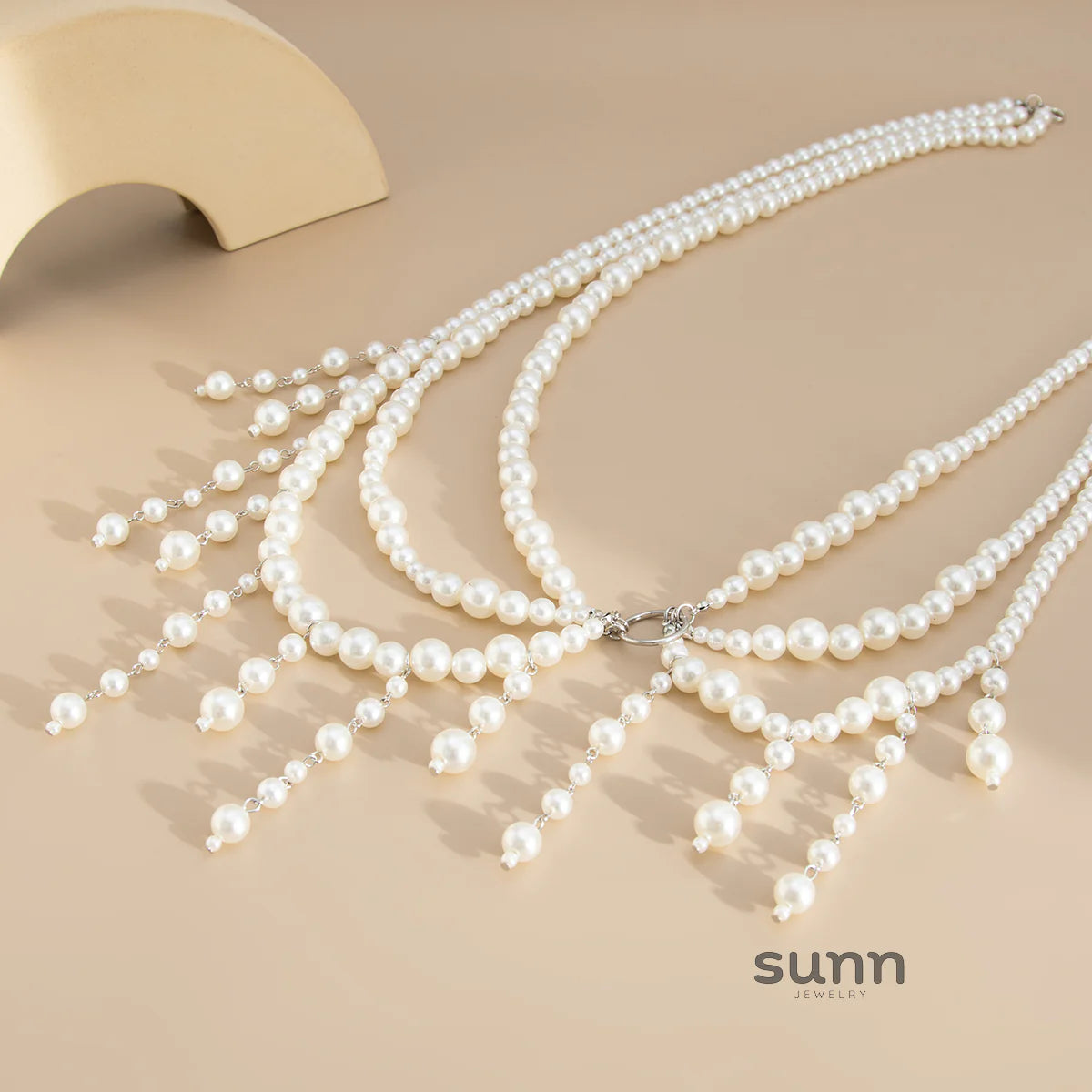 Aniya Layered Pearl Body Chain