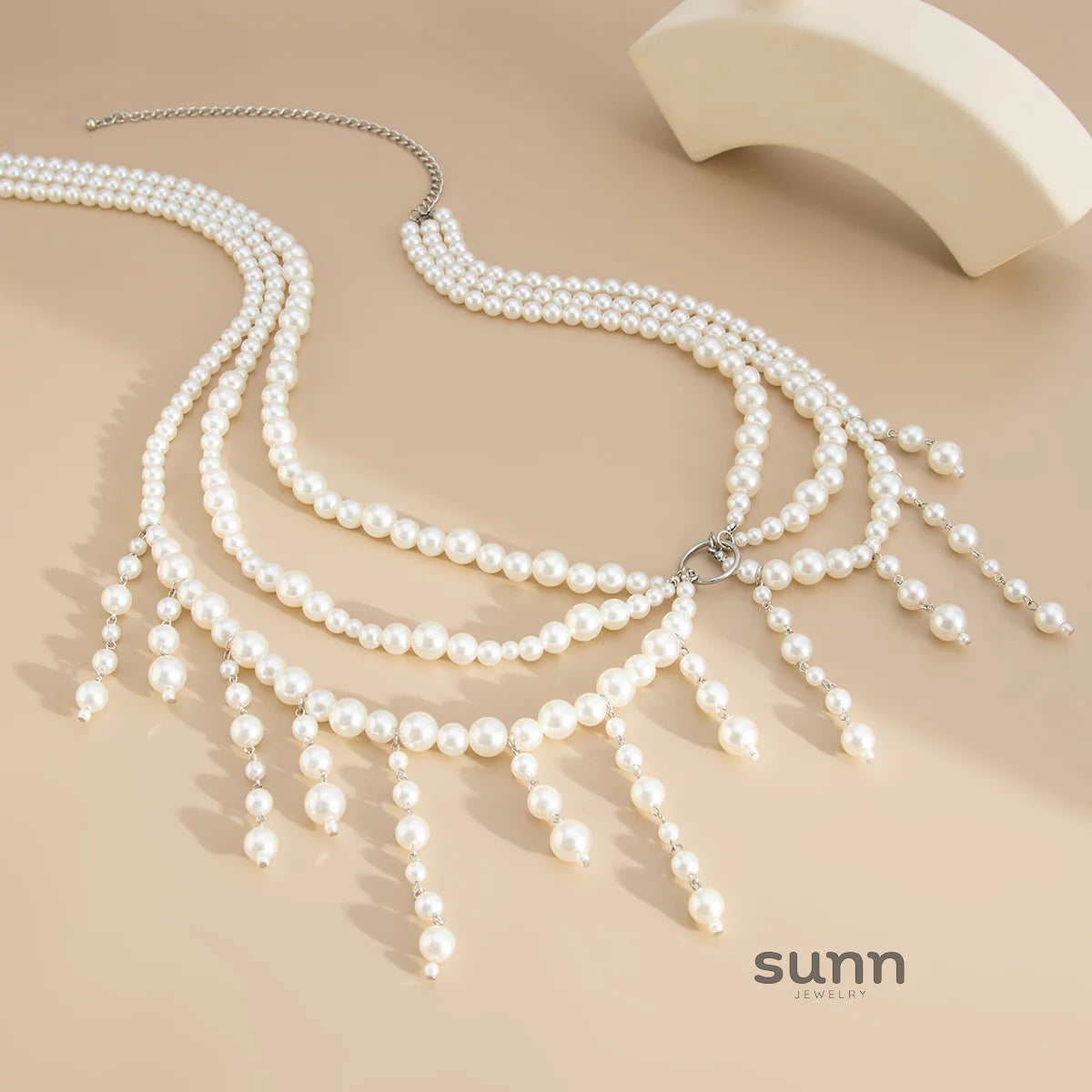 Aniya Layered Pearl Body Chain