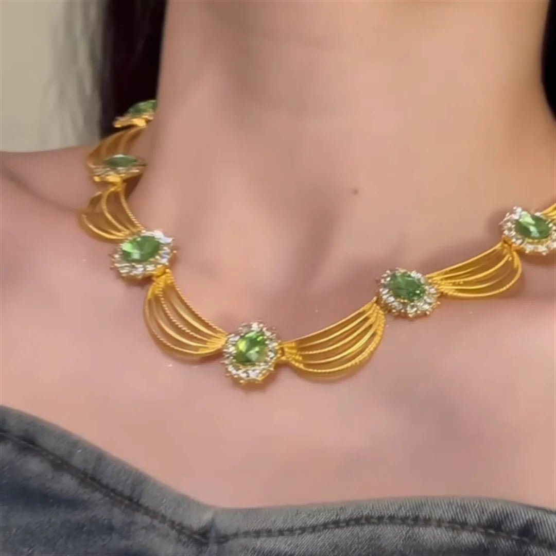 Aniyla Crystal Ornate Choker
