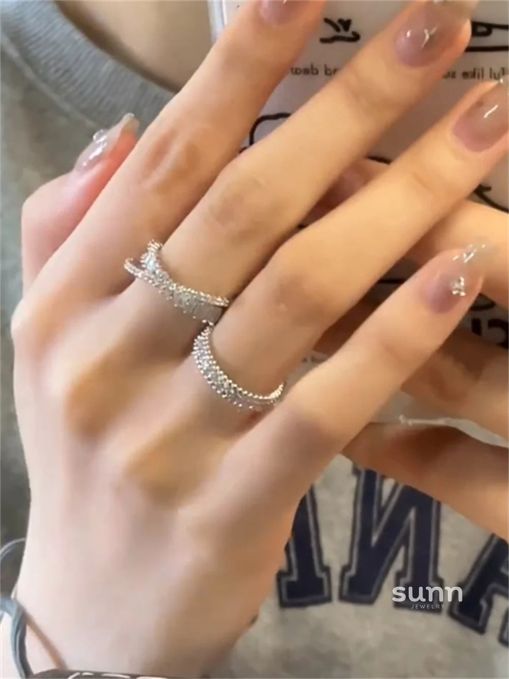 Anjali Embellished Crossover Ring