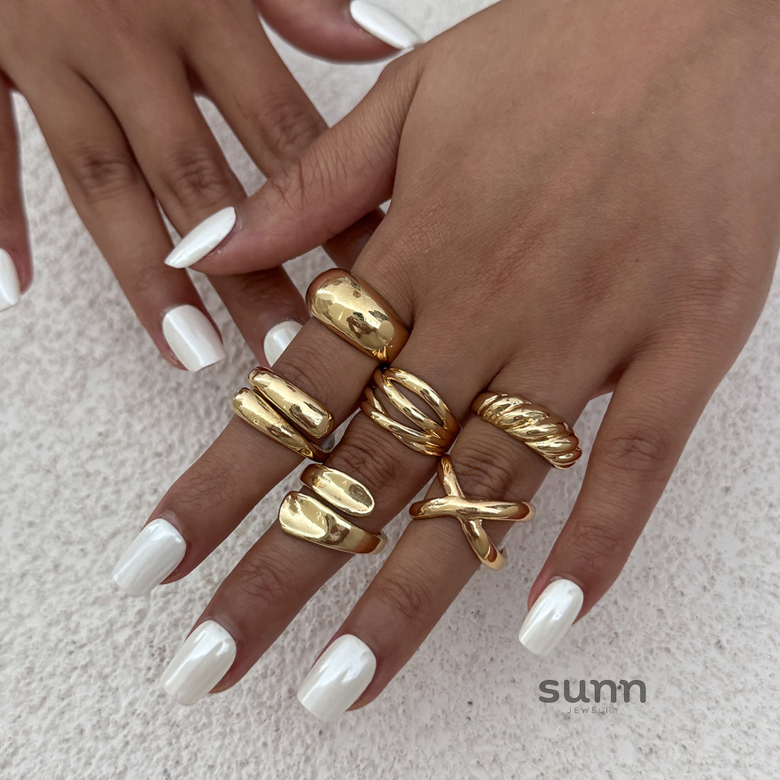 Annabella Twisted Ring Set [WE6BMGZZ]