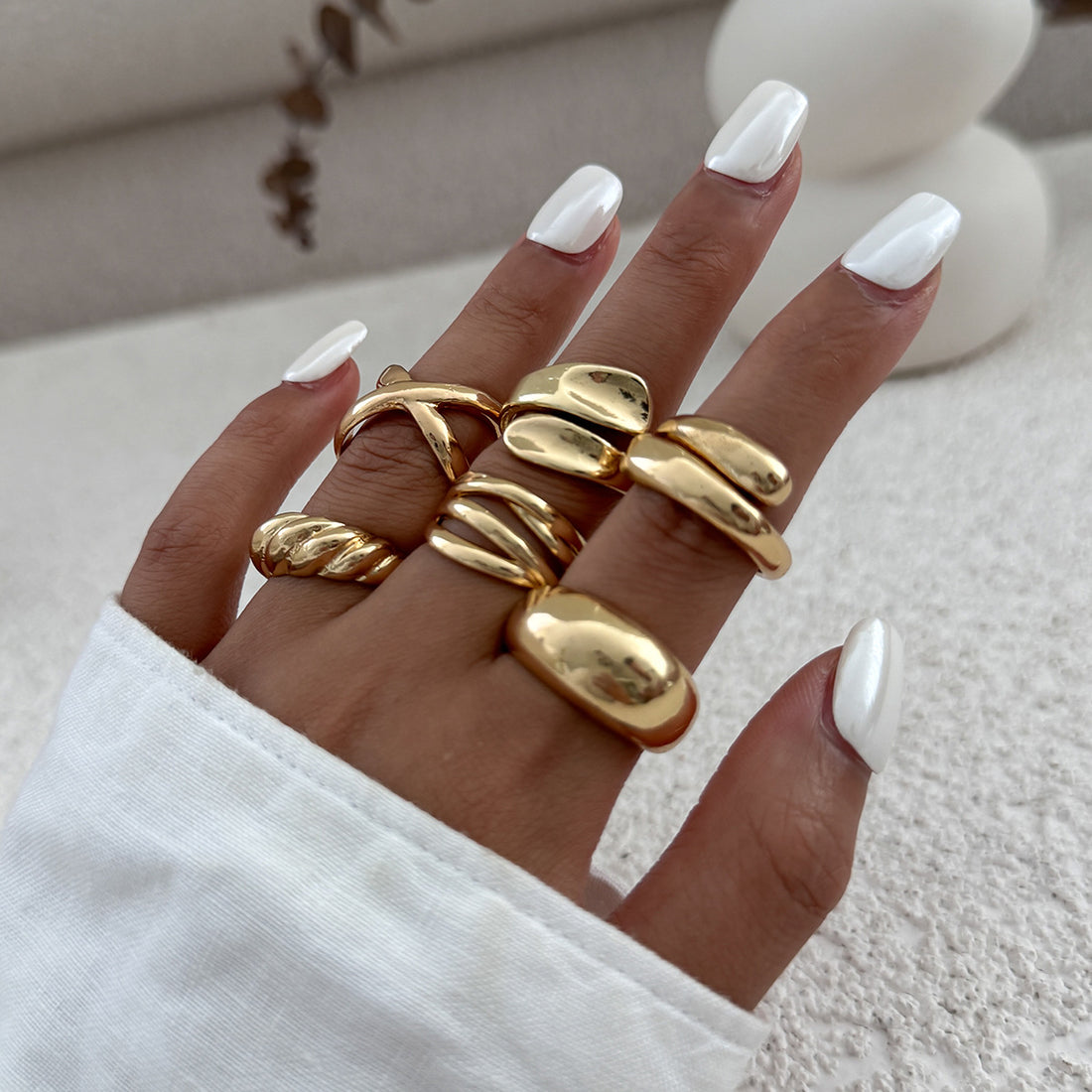 Annabella Twisted Ring Set [WE6BMGZZ]