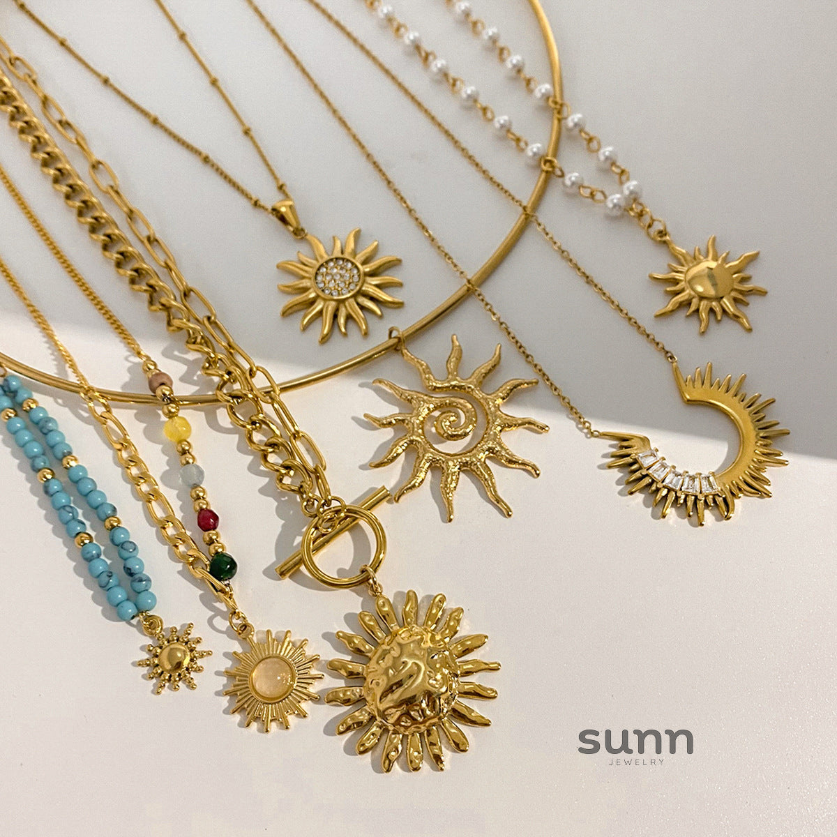 Annagrace Celestial Layered Necklace [JE4FCSMH]