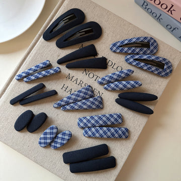 Annah Plaid Fabric Hair Clip [SEL0OP8R]