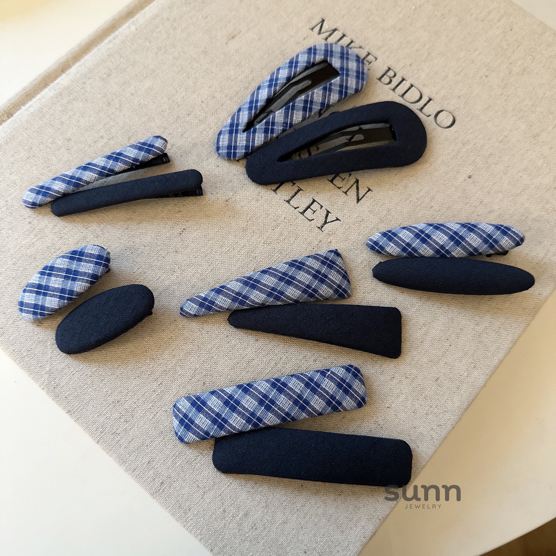 Annah Plaid Fabric Hair Clip [LATAKSTU]