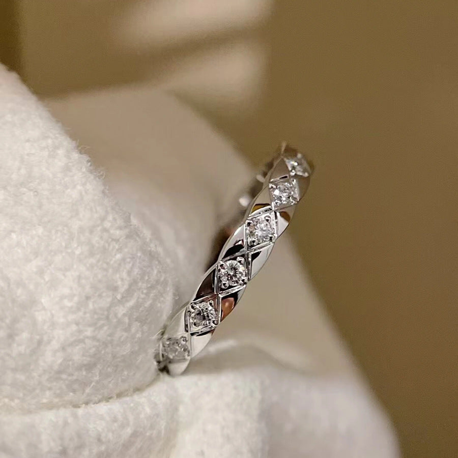 Annalea Diamond Pattern Ring [QXM59OYM]