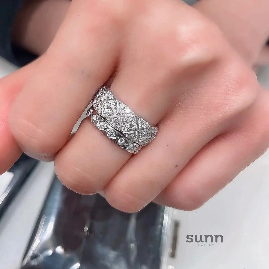 Annalea Diamond Pattern Ring [8RHWSCNL]