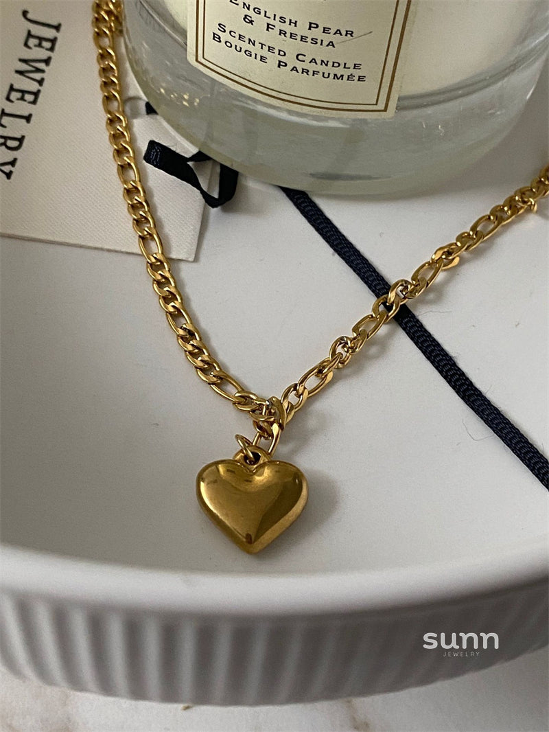 Annaleah Titanium Heart Snake Necklace [Q66CE1KK]