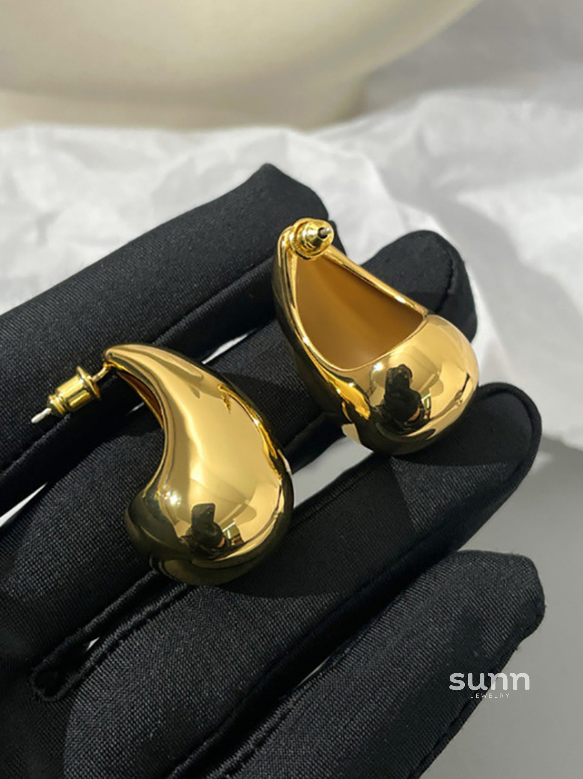 Annaleigh Polished Waterdrop Earrings [5WKDUY9W]