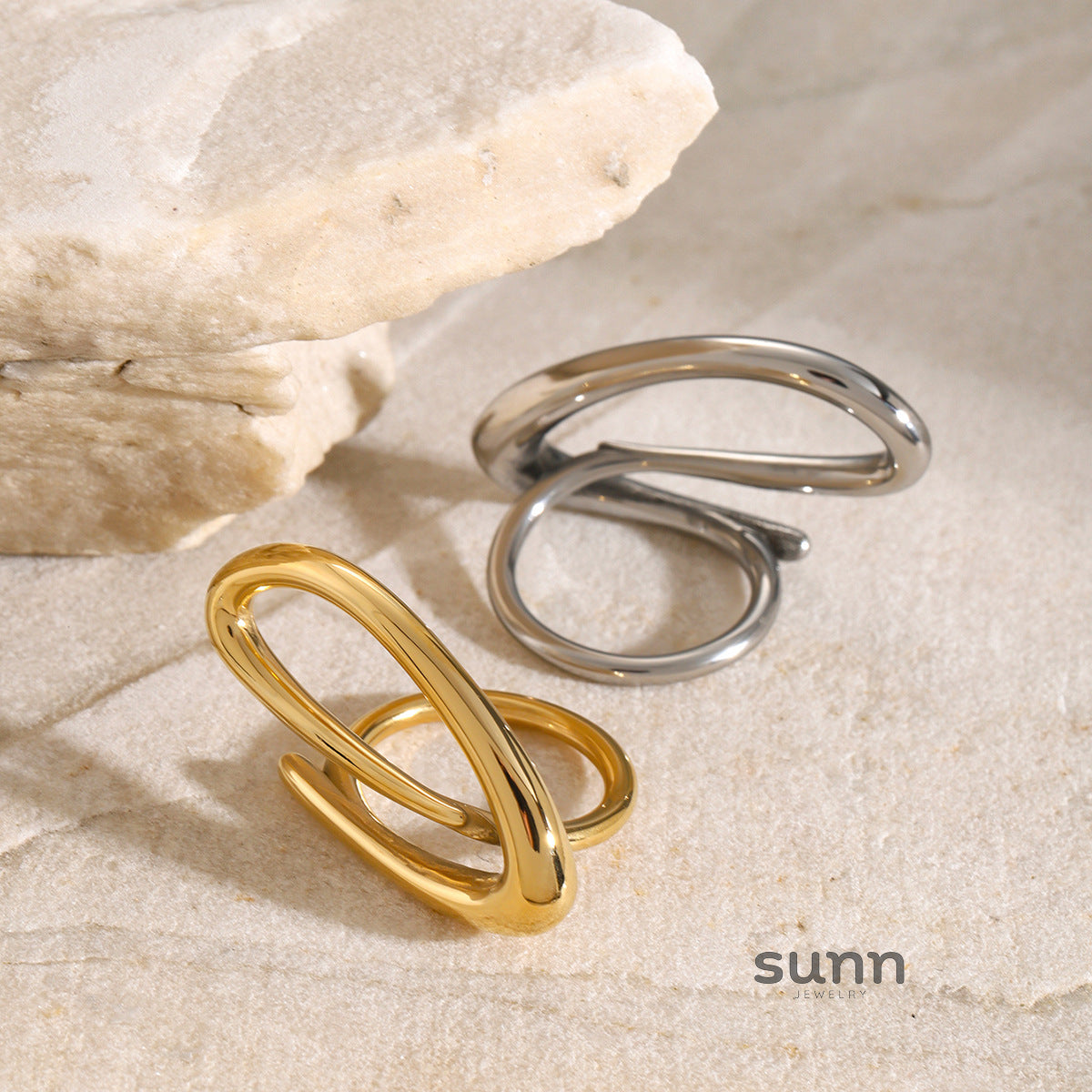 Annaleigha K Gold Open Ring [B9OXOE6A]