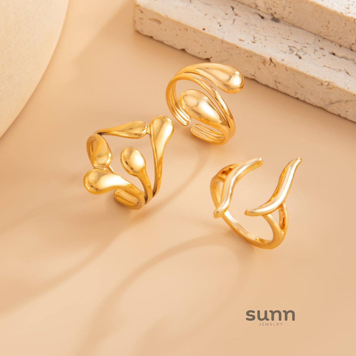 Annalicia Geometric Pearl Ring [TNCT19AM]